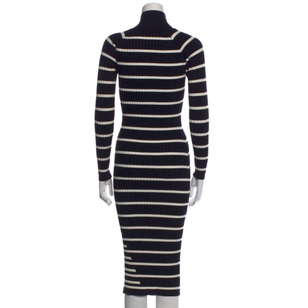 𝅺ALEXANDER WANG Striped Midi bodycon Sweater Dress NEW w/ Tags - Picture 3 of 6